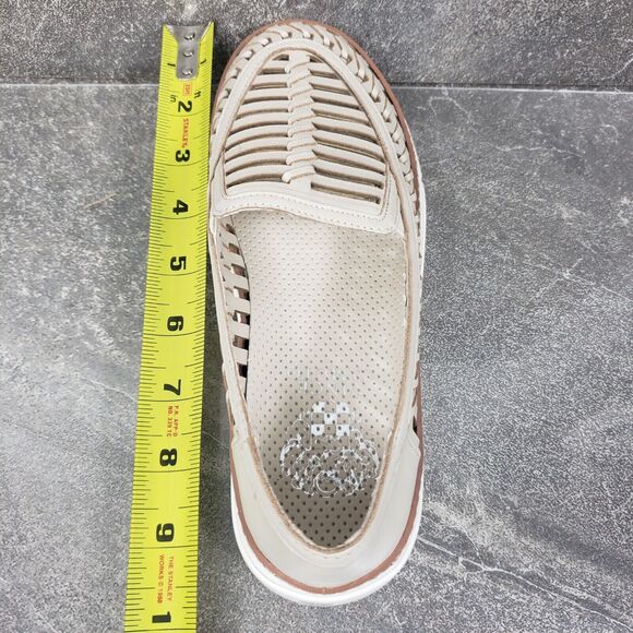 Vince Camuto Shoes Womens 5 M Cream Woven Slip-On Romeen Platform Sneakers - Picture 10 of 12